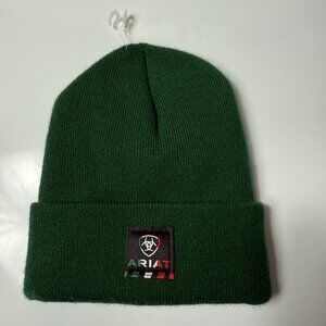 Ariat Men's Rebar Mexican Flag Patch Beanie Green MEXICO NWT